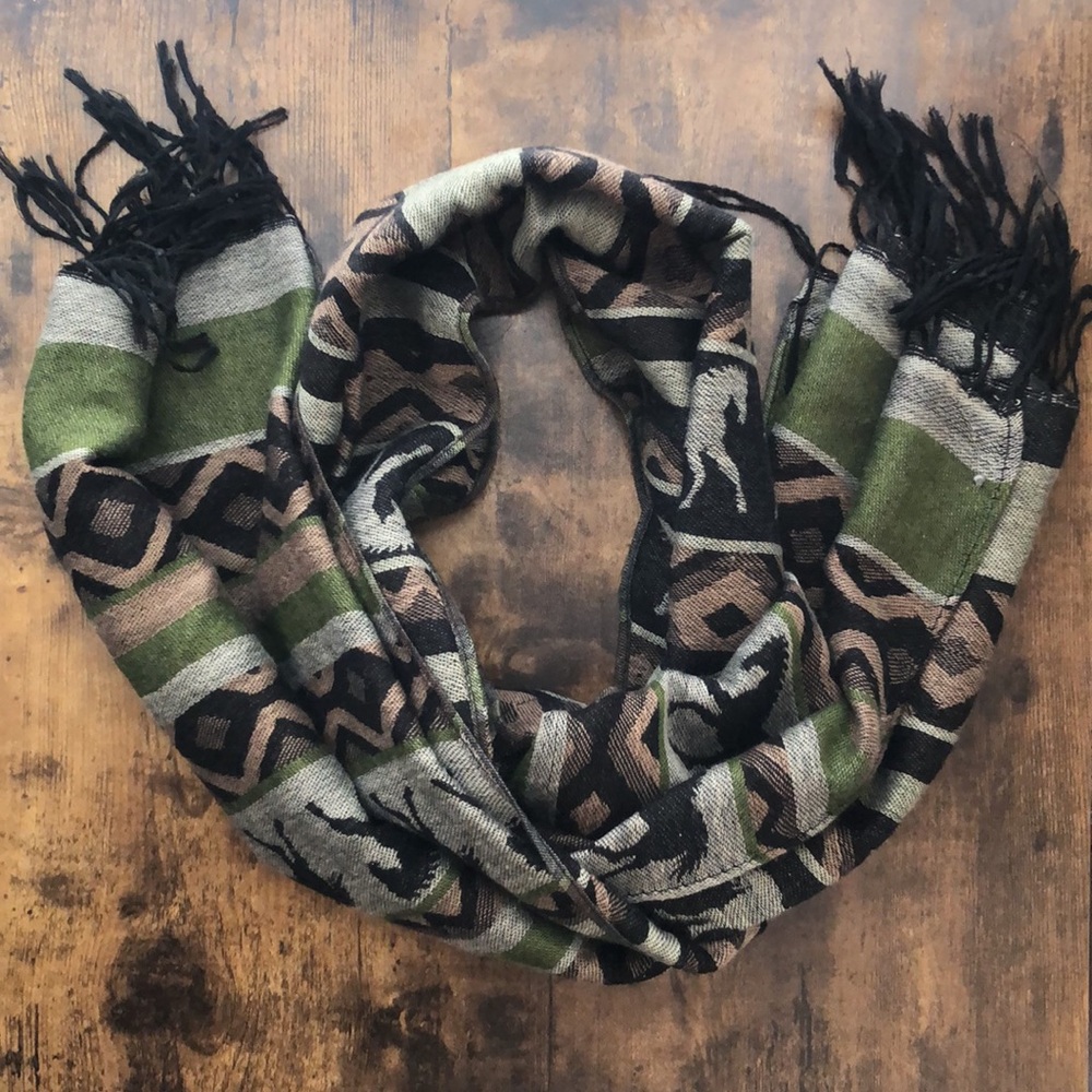 Multi pattern a scarf